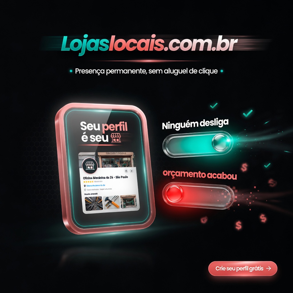 Perfil da loja permanente no LojasLocais